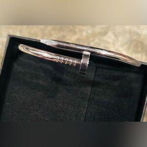 Unique Silver Screw Bracelet